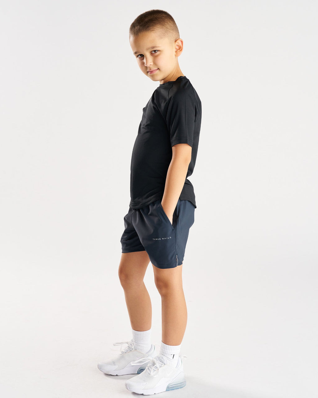 Youth Vapor-Lite™ Hybrid Short - Midnight Navy