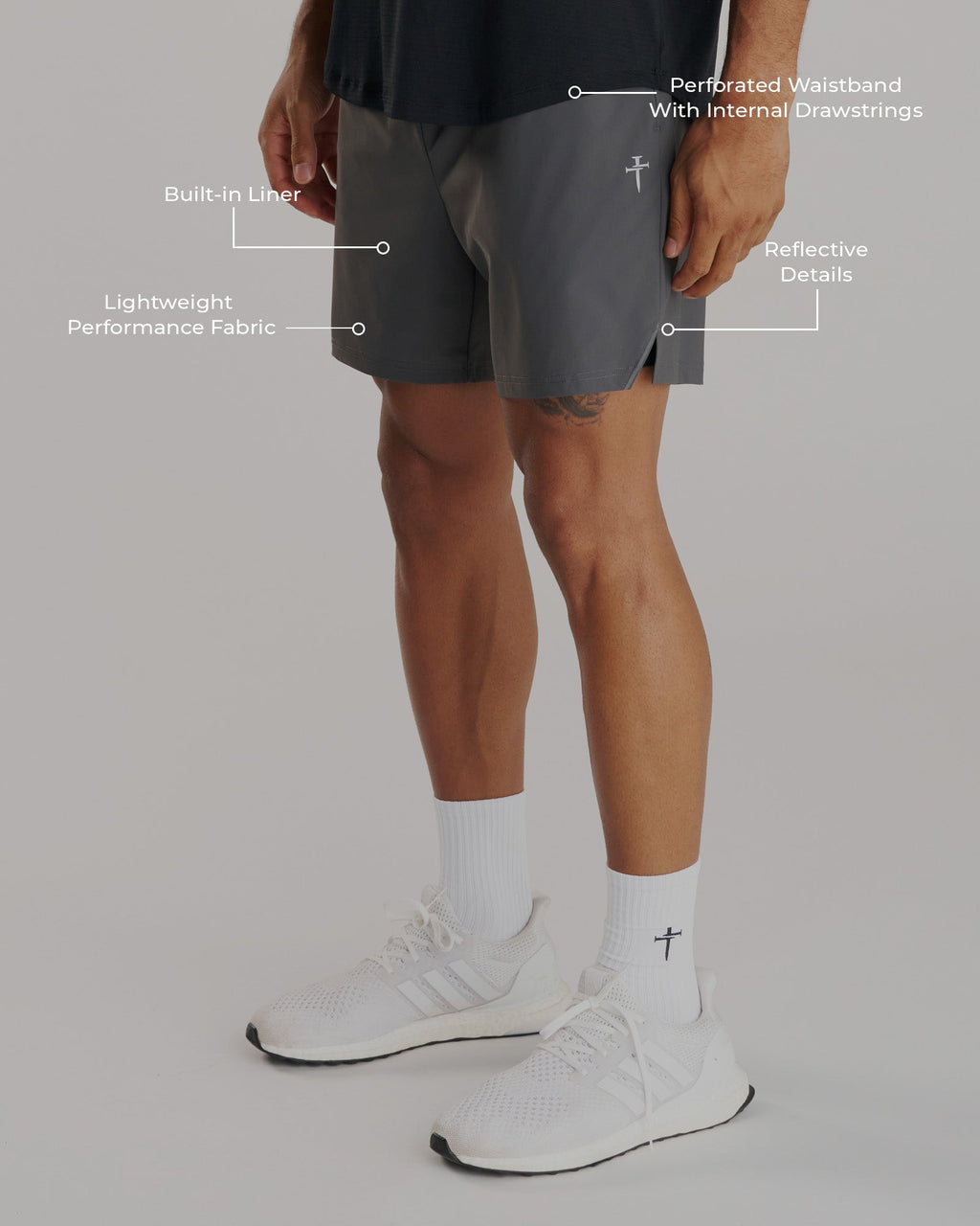 Vapor-Lite™ Liner Short "Cross" - Space Grey